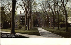 View of North College Middletown, CT Postcard Postcard