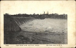 The New Dam Holyoke, MA Postcard Postcard