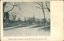 Central Green Looking from the Old Pump Postcard