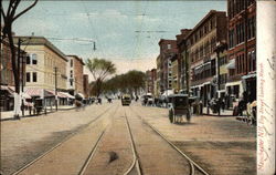 Elm Street Looking North Postcard