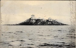 Egg Rock Light Off Lynn Shore Postcard