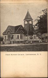 First Baptist Church Lestershire, NY Postcard Postcard