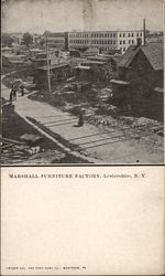 Marshall Furniture Factory Lestershire, NY Postcard Postcard