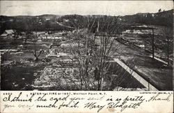 After the Fire of 1897 Whitney Point, NY Postcard Postcard