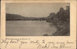 Looking Up the Susquehanna Nineveh, NY Postcard Postcard