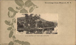 A Glimpse of the Delaware Postcard