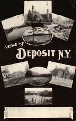 Greetings Deposit, NY Postcard Postcard
