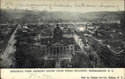 Birdseye View Looking South from Press Building Postcard