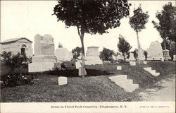 Floral Park Cemetery Postcard