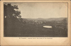 Mt. Prospect: Looking North - the Valley of the Chenango Postcard