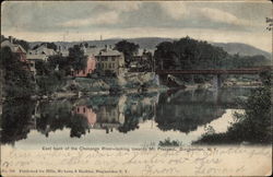 East Bank of Chenango River looking towards Mt. Prospect Postcard