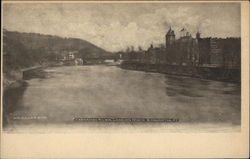 Chenango River, Looking North Binghamton, NY Postcard Postcard