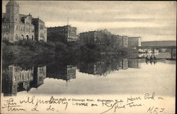 East Bank of the Chenango River Postcard