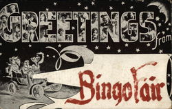 Greetings from Bingo Fair Postcard