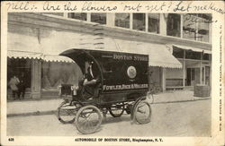 Automobile of Boston Store Postcard