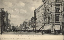 Court Street Looking West Postcard