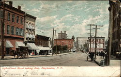 Court Street Looking East Binghamton, NY Postcard Postcard