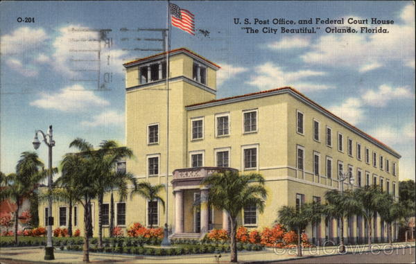 US Post Office, and Federal Court House Orlando Florida