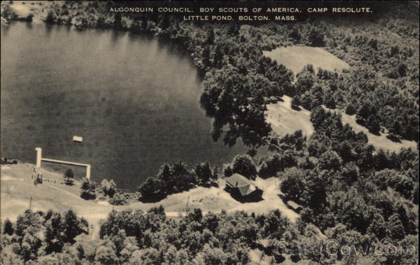 Algonquin Council, Boy Scouts of America, Camp Resolute, Little Pond Bolton Massachusetts