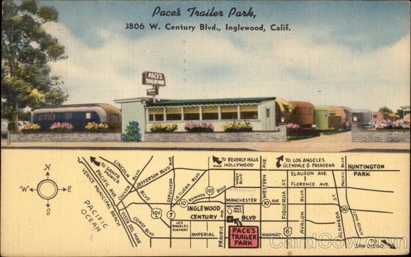 Pace's Trailer Park Inglewood California