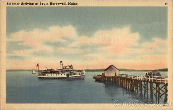 Steamer Arriving South Harpswell Maine