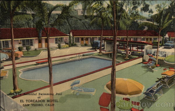 Beautiful Swimming Pool at El Toreador Motel San Ysidro California
