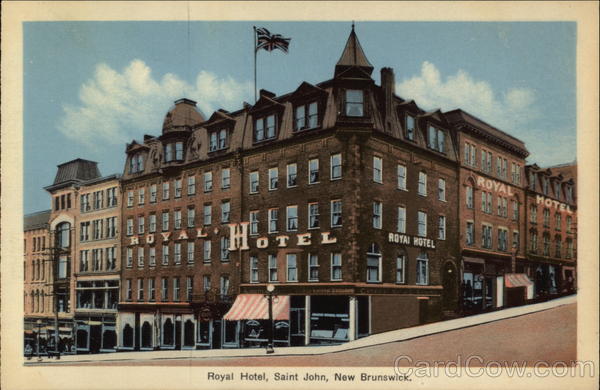 Royal Hotel Saint John NB Canada New Brunswick