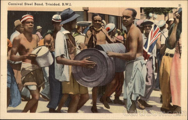 Carnival Street Band Trinidad Caribbean Islands