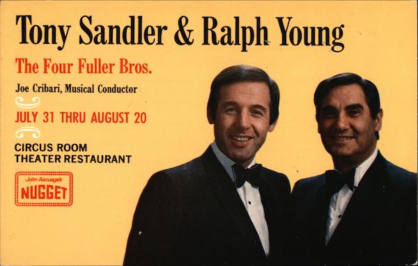 Tony Sandler & Ralph Young The Four Fuller Bros. Joe Cribari, Musical Conductor Reno Nevada