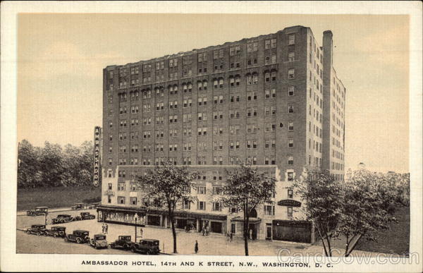 Ambassador Hotel Washington District of Columbia Washington DC