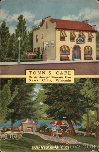 Tonn's Cafe-Bar with Evelyn's Garden Sauk City Wisconsin