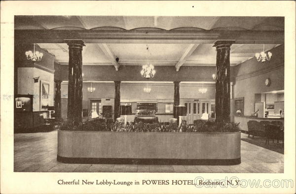 Powers Hotel - Lobby-Lounge Rochester New York