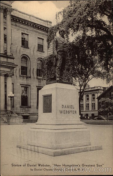 Statue of Daniel Webster, New Hampshire's Greatest Son Concord