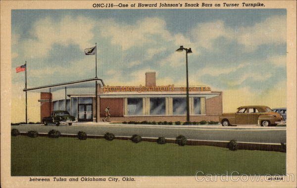 One of Howard Johnson's Snack Bars on Turner Turnpike Oklahoma