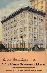 The First National Bank St. Petersburg, FL Postcard Postcard