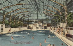 Crystal Garden Swimming Pool Victoria, BC Canada British Columbia Postcard Postcard