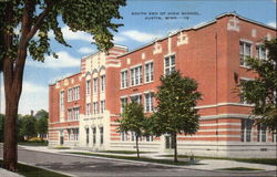 South End of High School Postcard