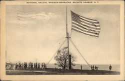 National Salute, Madison Baracks Sackets Harbor, NY Postcard Postcard