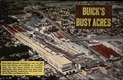 Buick's Busy Acres Flint, MI Cars Postcard Postcard