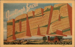 Greetings from Iowa Postcard