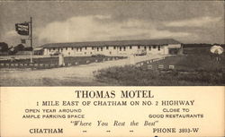 Thomas Motel Chatham, ON Canada Ontario Postcard Postcard