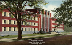 State University of Iowa - Libray Postcard