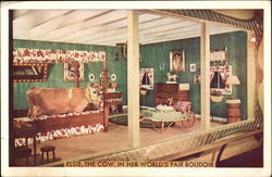 Elsie, The Cow, in her World's Fair Boudoir Elsie, The Cow, in her World's Fair Boudoir