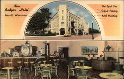 New Badger Hotel Postcard