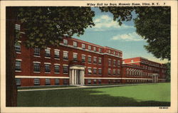 Wiley Hall for Boys, Masonic Home Utica, NY Postcard Postcard