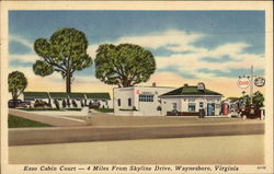 Hauff & Henkel's Esso Cabin Court Waynesboro, VA Postcard Postcard