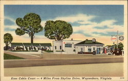 Hauff & Henkel's Esso Cabin Court Postcard