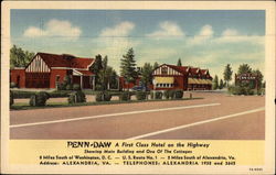 Penn-Daw Hotel Alexandria, VA Postcard Postcard