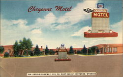 Cheyenne Motel, on Lincoln Highway, U.S. 30 Postcard