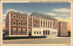 University of Nebraska - Students Union Building Postcard
